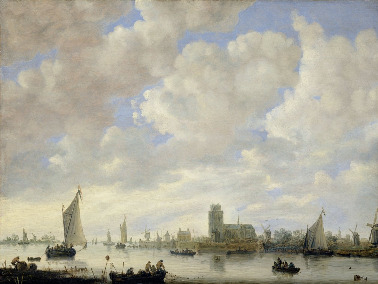 Vue de la Merwede au large de Dordrecht - Jeronimus van Diest
