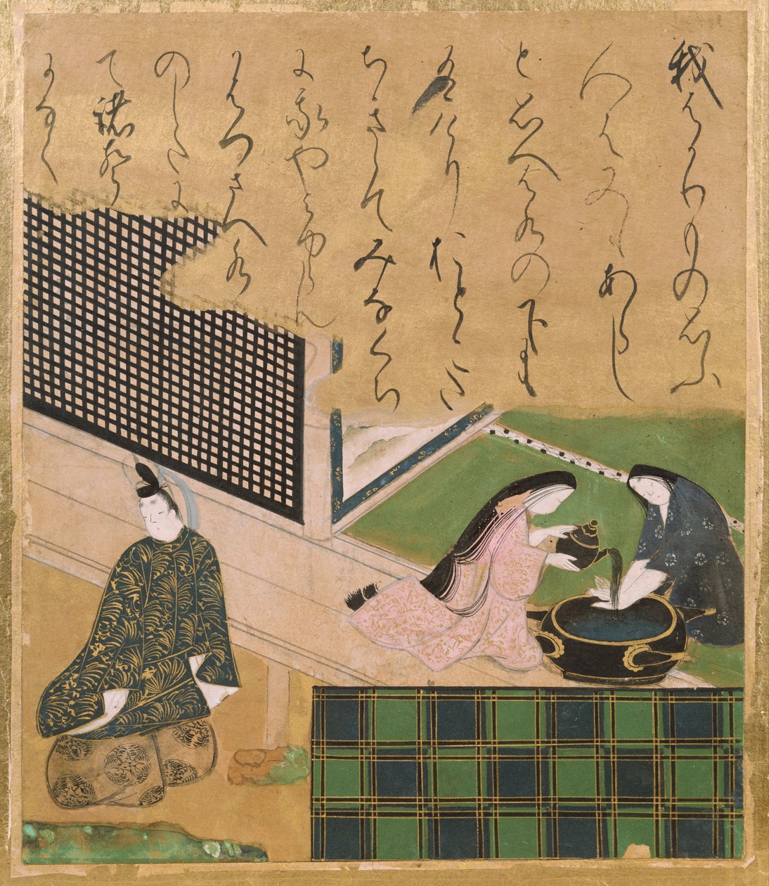 物語図色紙 水鏡 - Tawaraya Sotatsu
