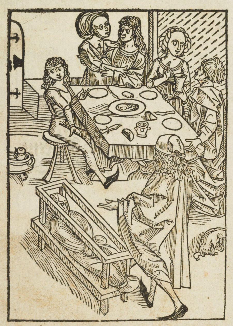Un très sérieux avertissement contre le faux amour de ce monde - 1 - attributed to Albrecht Dürer