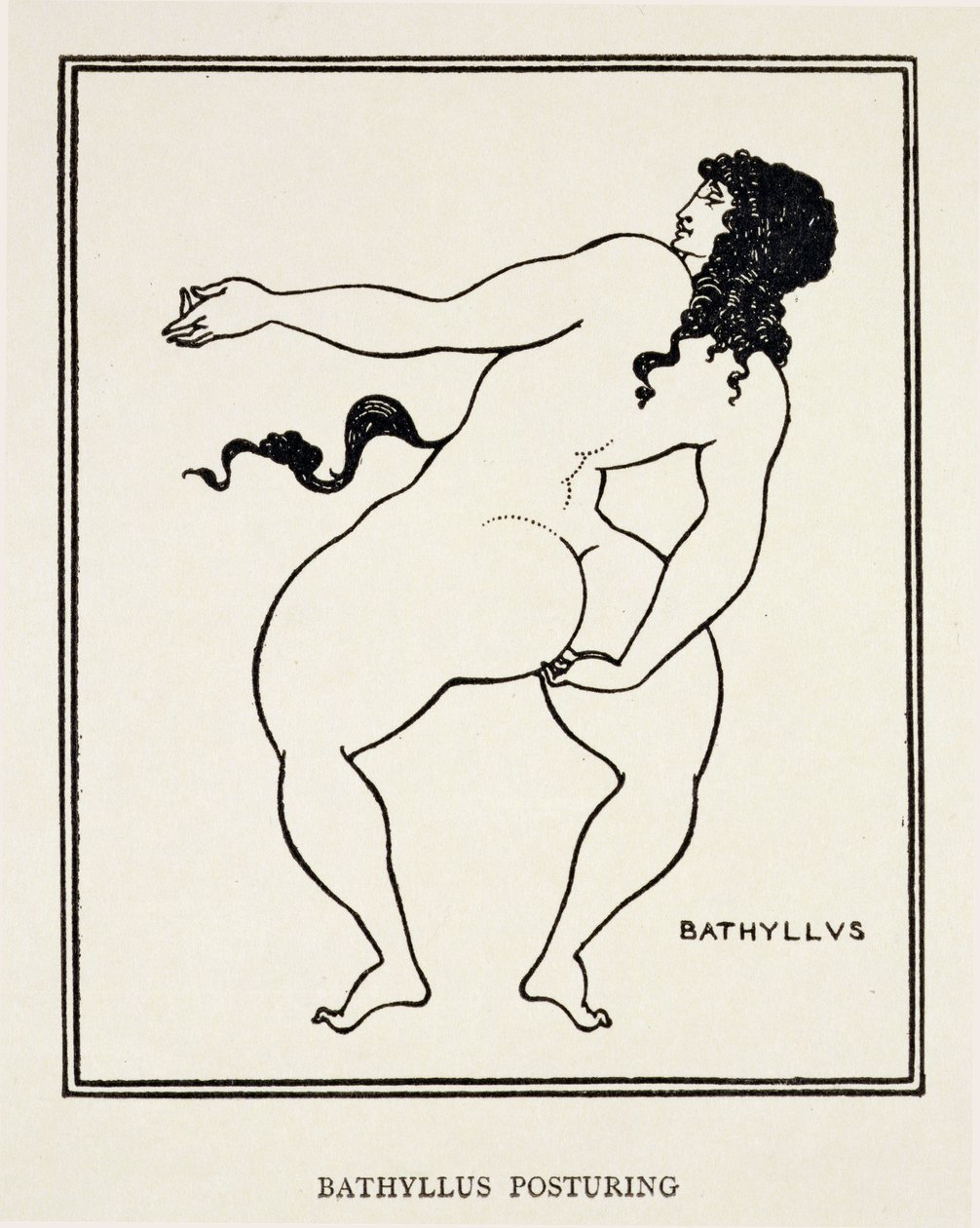 Bathyllus, danseur romain et interprète de pantomimus - Aubrey Beardsley