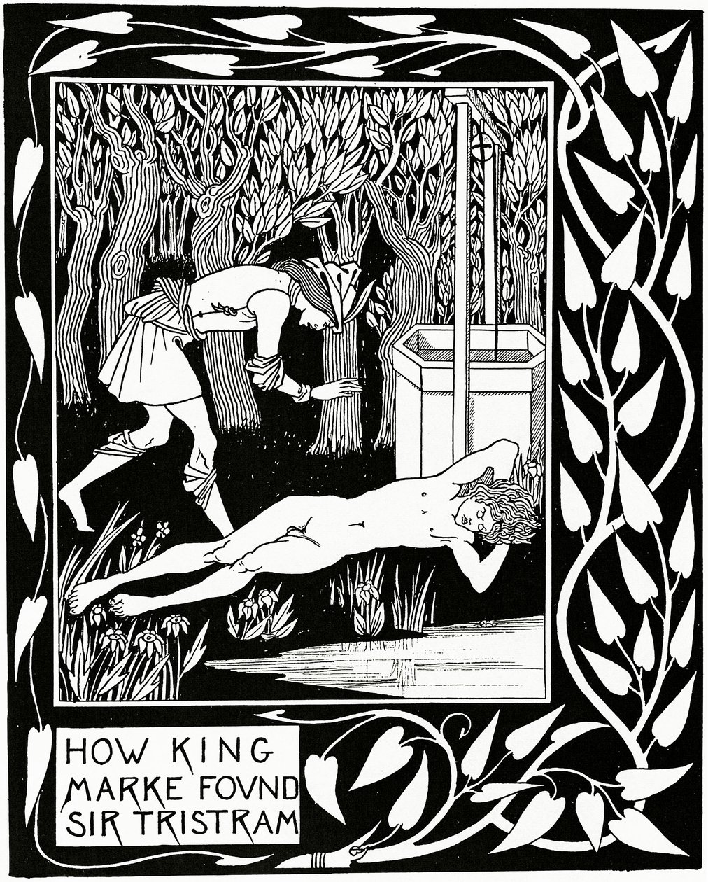 Comment le Roi Marke a trouvé Sir Tristram, illustration de 
