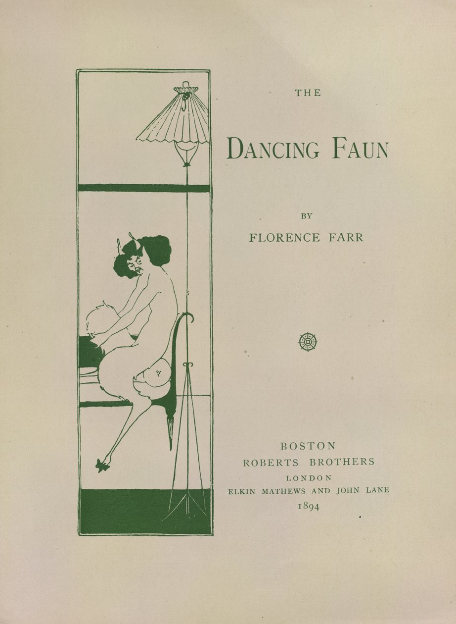Le Faune Dansant, papier décoré pour 