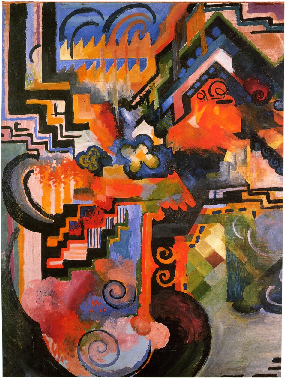 Composition colorée - August Macke