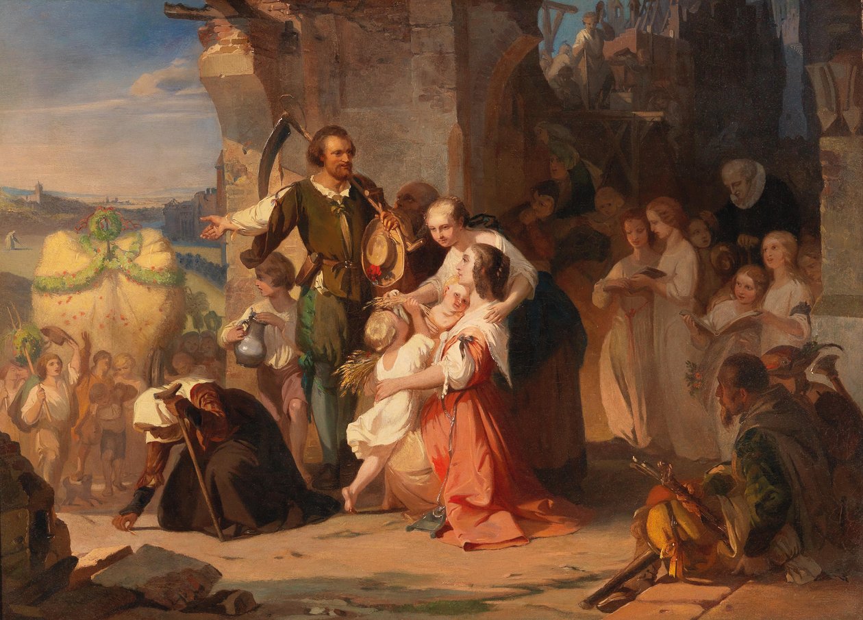La première récolte après la guerre de Trente Ans - August von Kreling