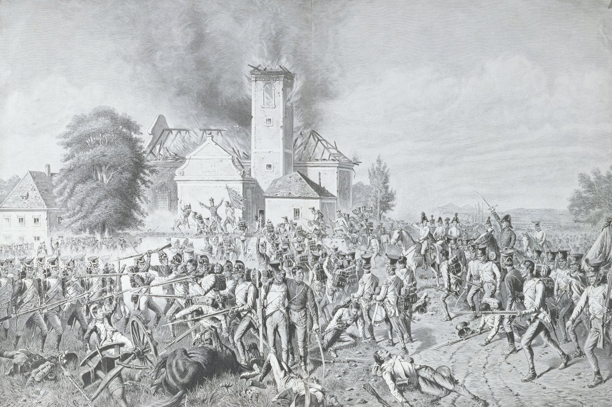 La Bataille de Waterloo, gravée par Richard Bong - August von Maly