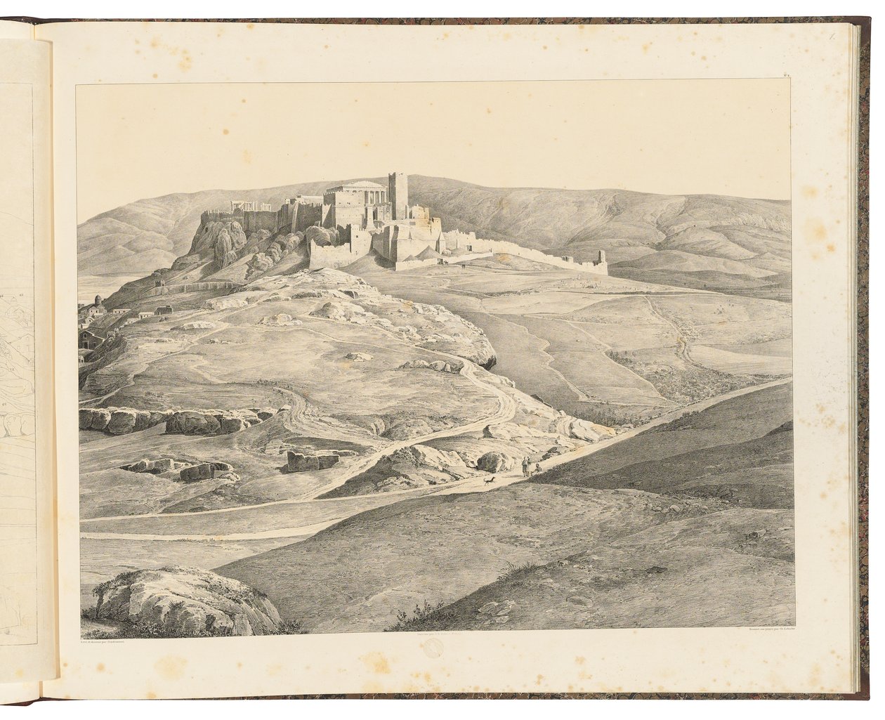 Athènes vue de la colline des Nymphes, 1841 - August Ferdinand Stademann