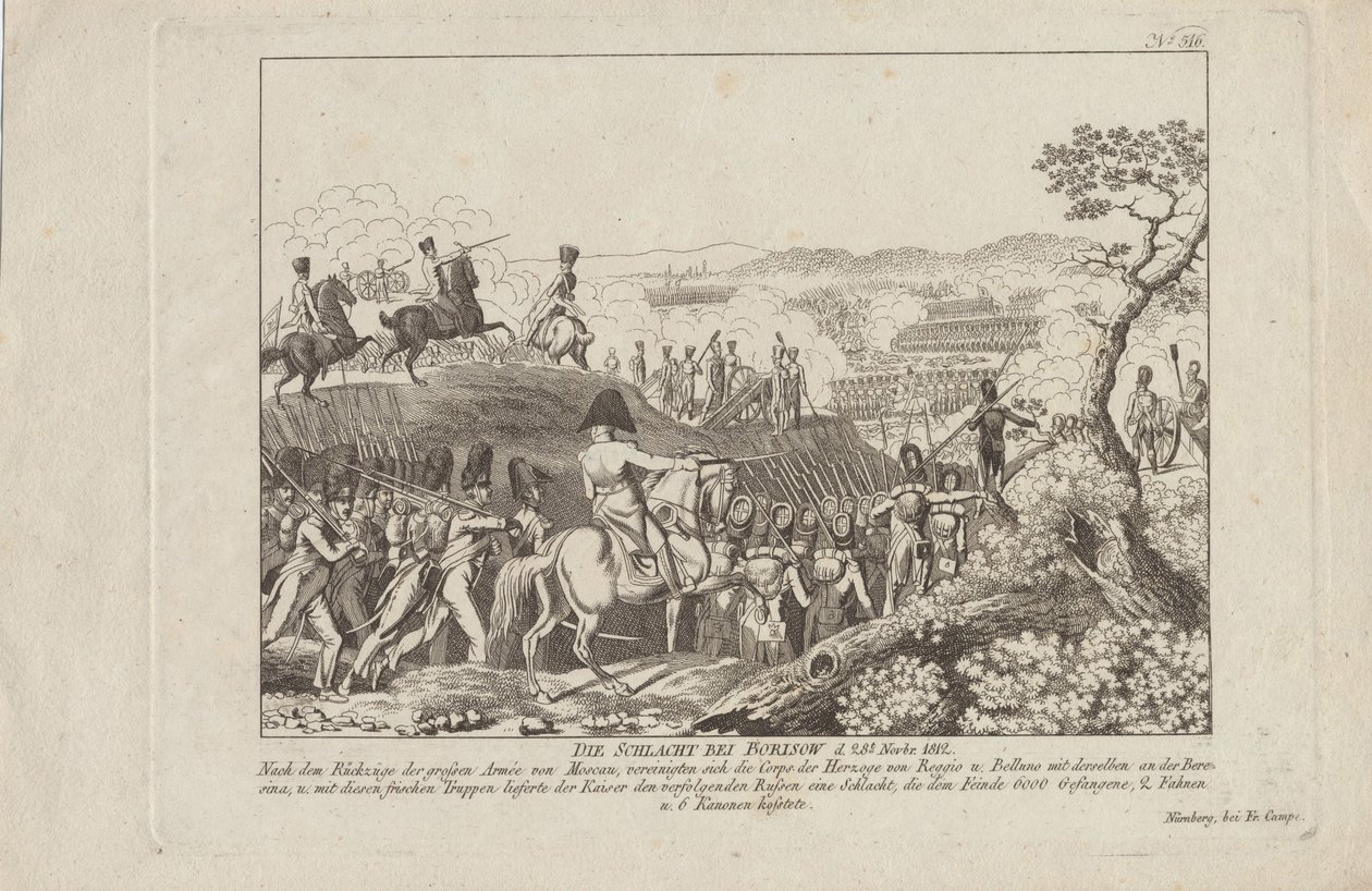 La bataille de Borisov le 28 novembre 1812 - August Friedrich Andreas Campe