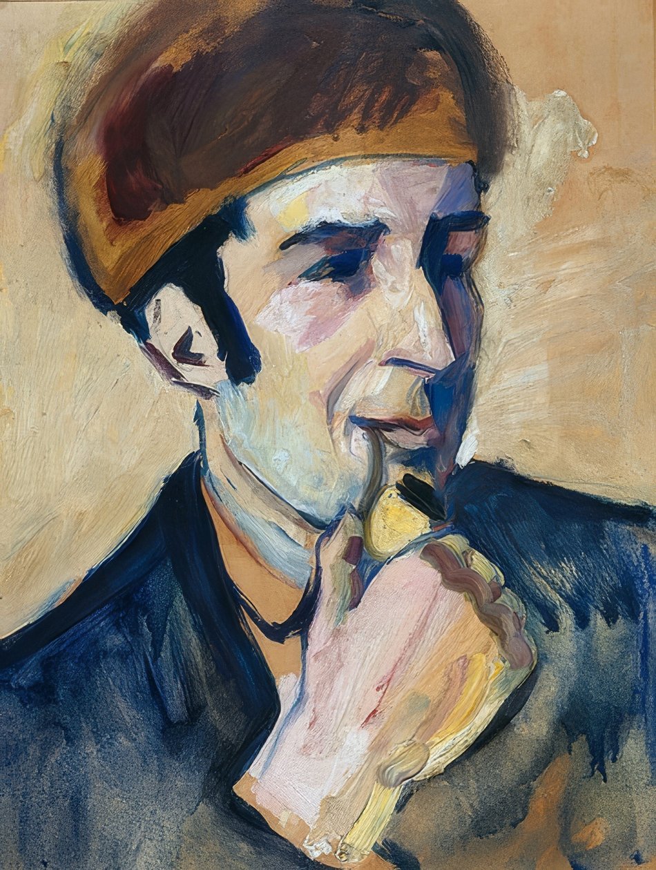 Portrait de Franz Marc. 1910 - August Macke