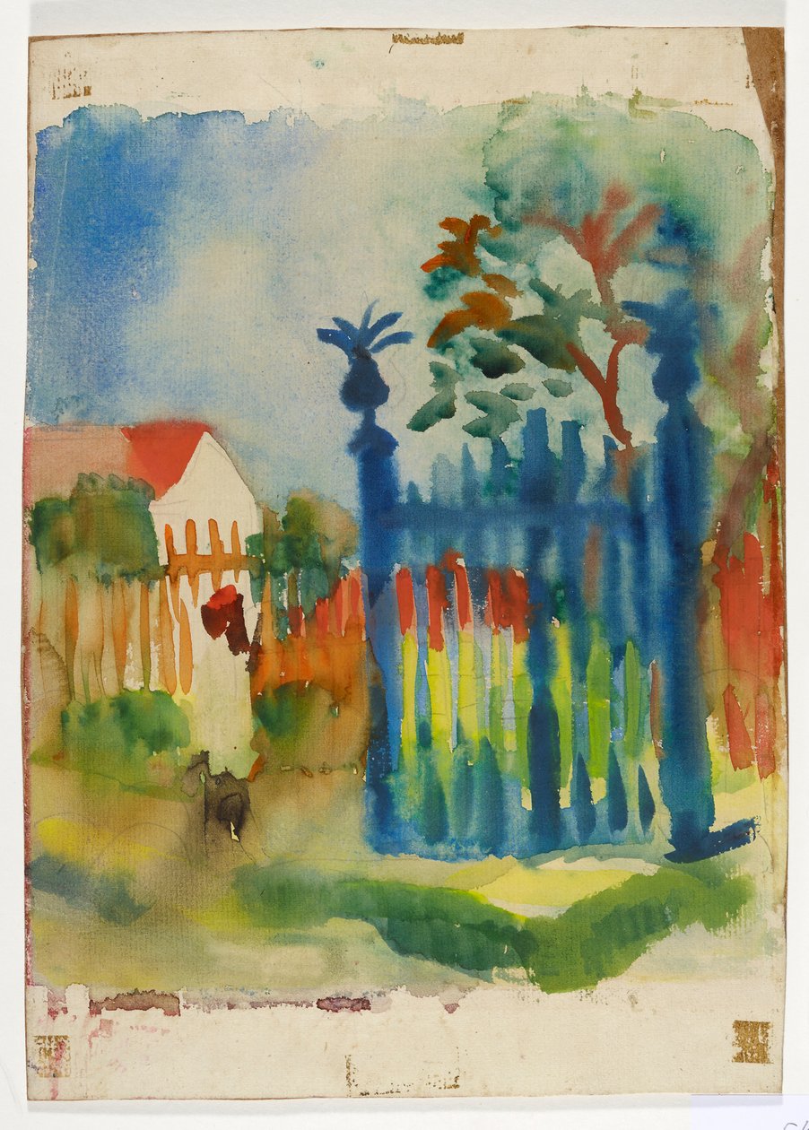 Portillon de jardin - August Macke