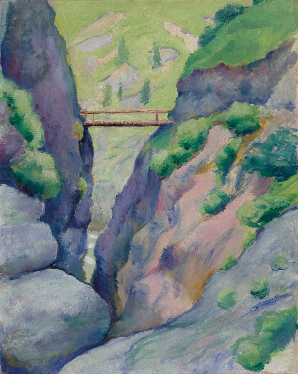 Gorge à Tegernsee - August Macke