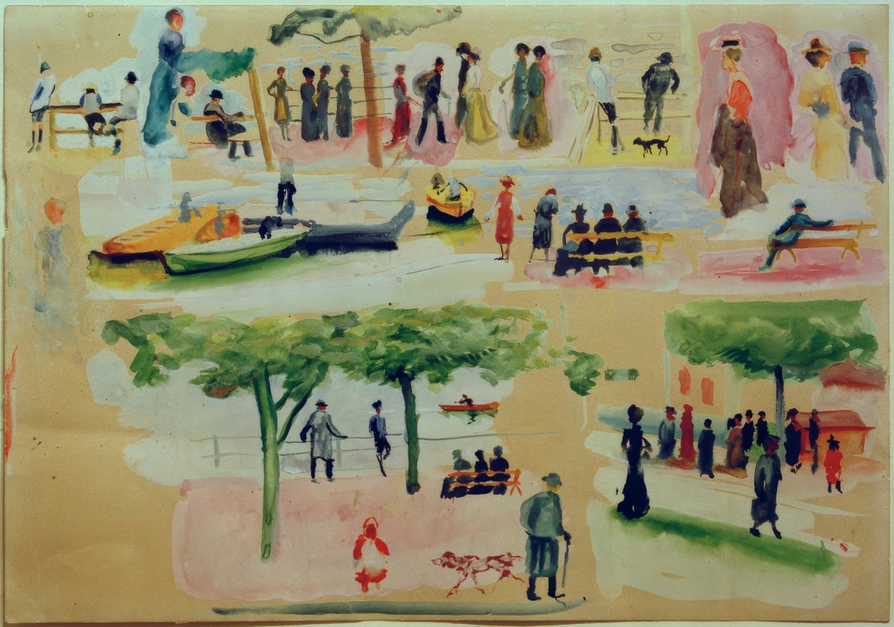 Types de Tegernsee I - August Macke