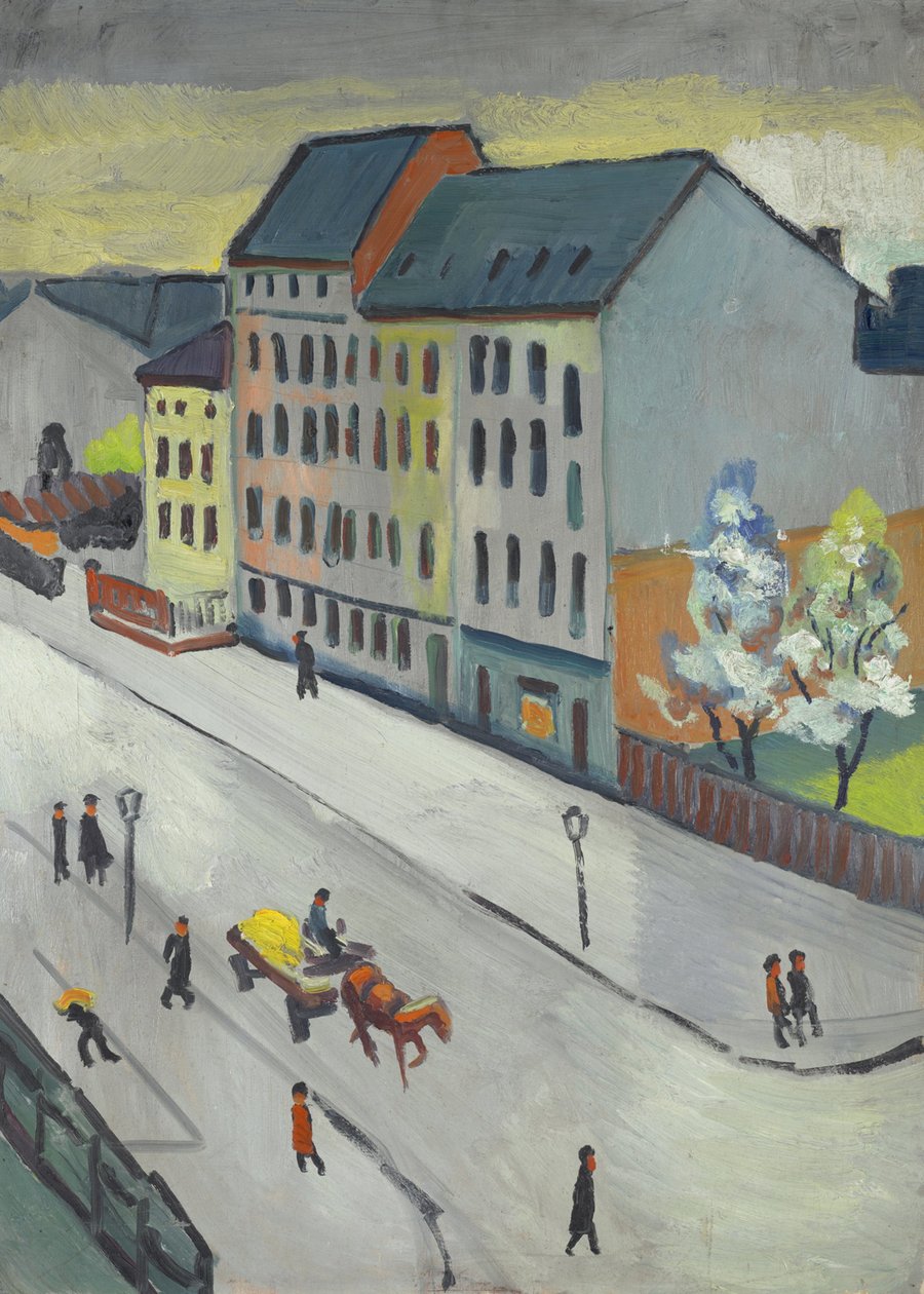 Notre rue en gris - August Macke