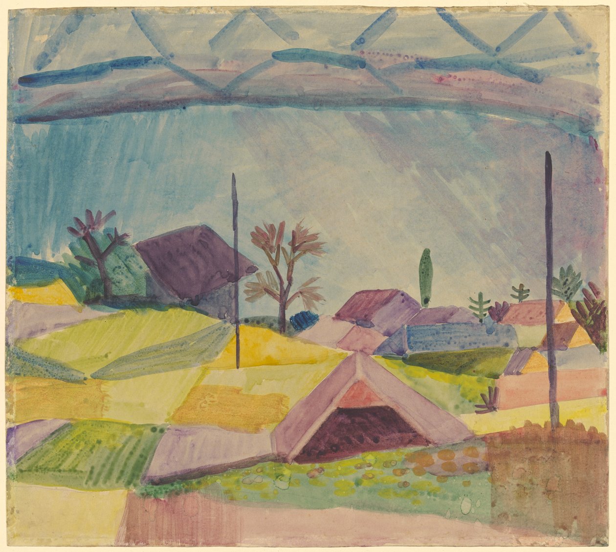 Vue sur Hilterfingen - August Macke