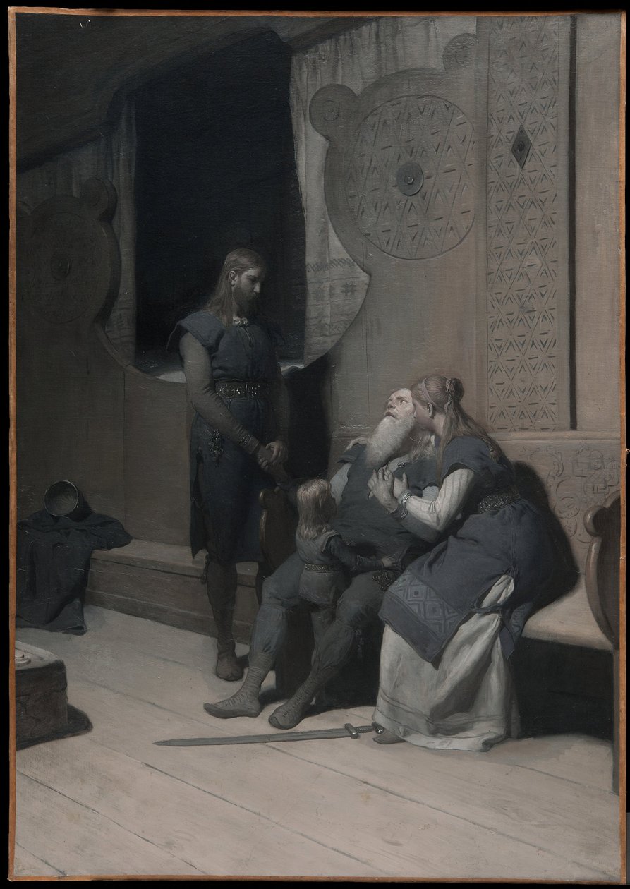 La mort du roi Ring (extrait de la « Saga de Frithiof ») - August Malmström