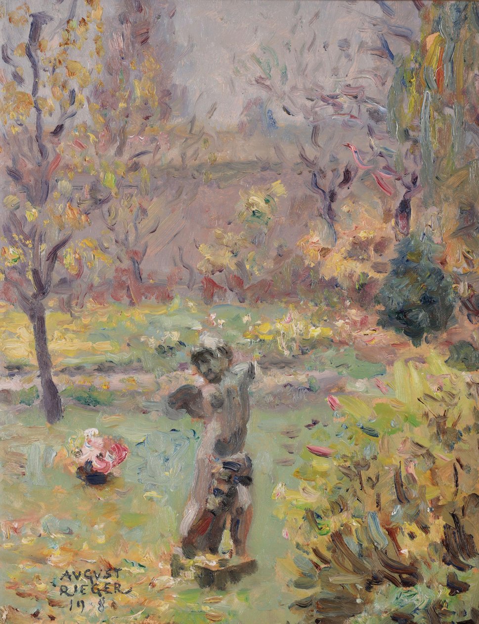 Paysage de parc August Rieger - August Rieger