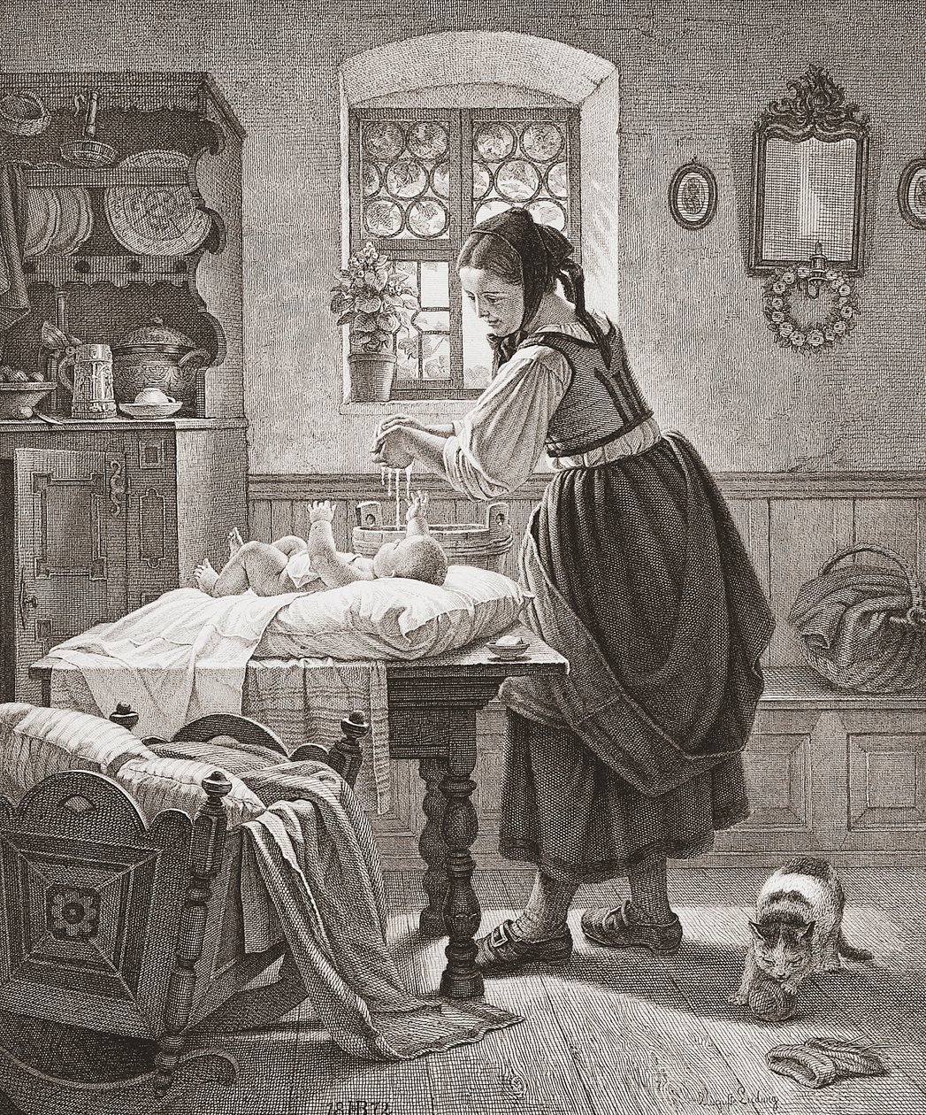La toilette. Soins aux enfants au XIXe siècle - Augusta Ludwig