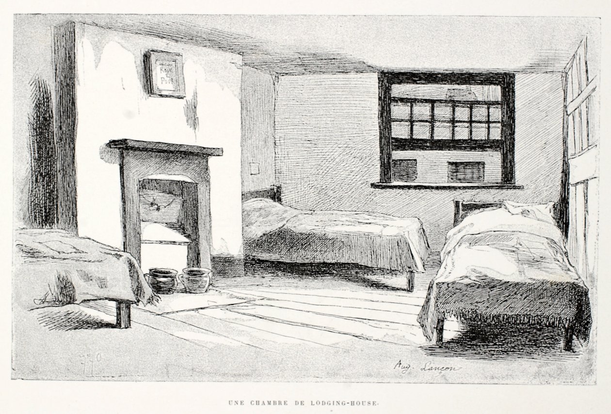 Une chambre de lodging-house, illustration de 