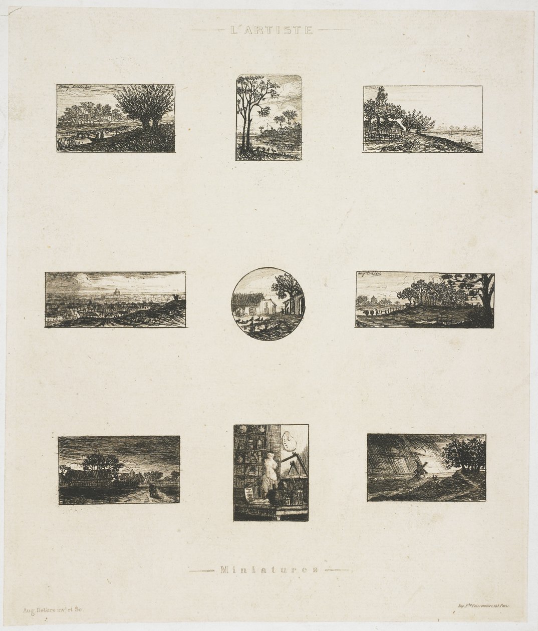 Miniatures - Auguste Delâtre
