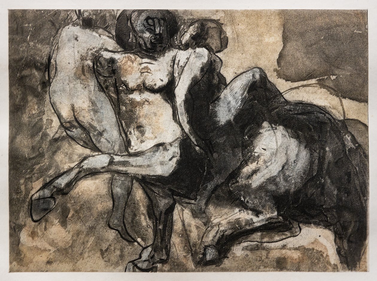 Centaure enlevant deux femmes - Auguste (after) Rodin