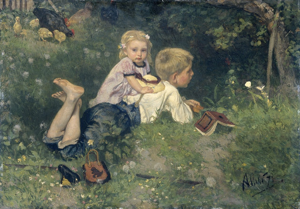 Les papillons - Auguste Allebe