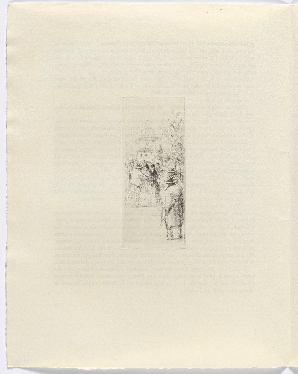 Frédéric Mistral: Mémoires et Recits by Frédéric Mistral: figures on street (page 130) - Auguste Brouet