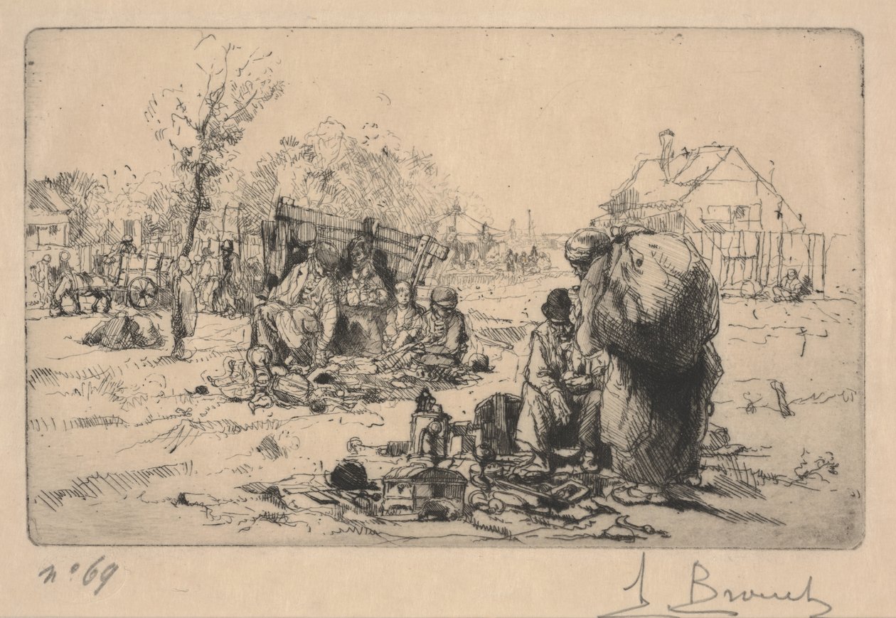 Vendeurs de bric-à-brac - Auguste Brouet