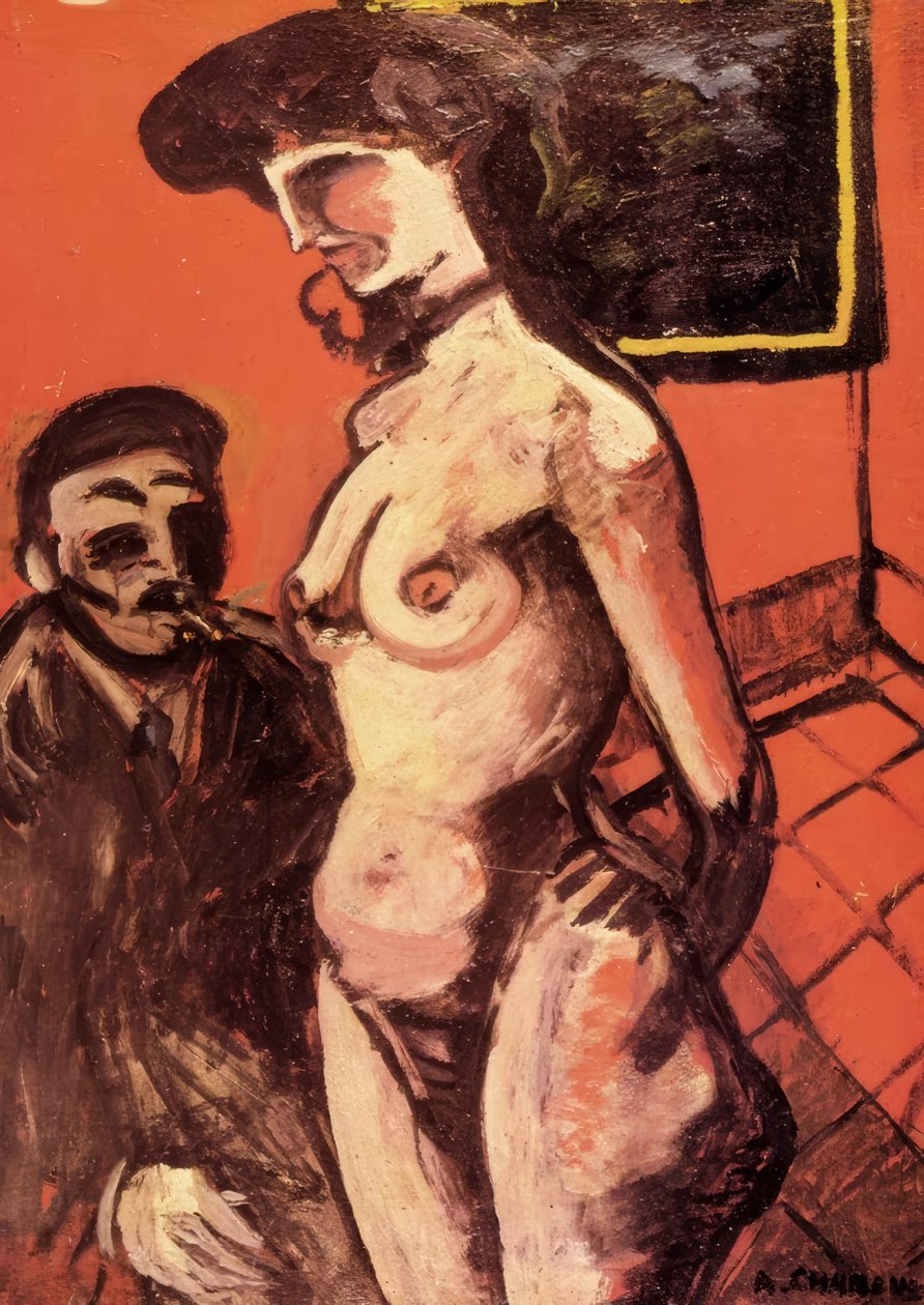 Prostituée avec client - Auguste Chabaud