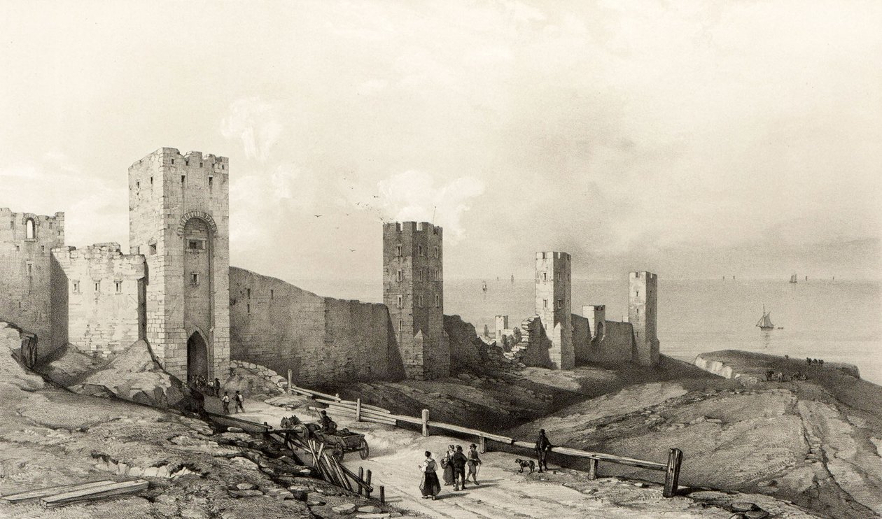 Les Murs de Wisby, île de Gothland - Auguste Etienne Francois Mayer