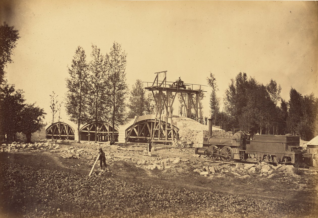Viaduc sur le Bonson (Vallée de la Loire) - Auguste Hippolyte Collard