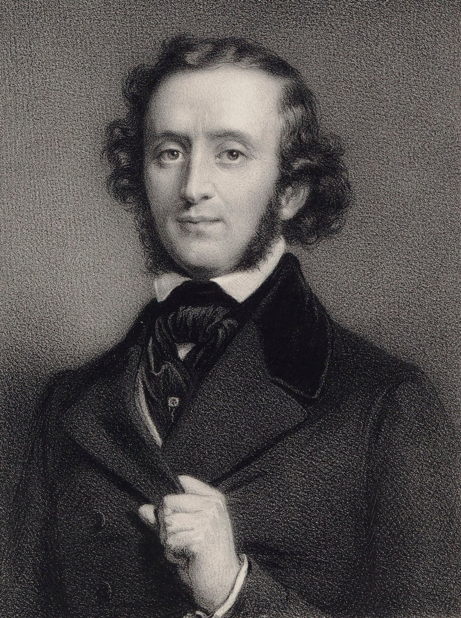 Portrait du pianiste et compositeur Felix Mendelssohn Bartholdy 1809-1847 - Auguste Lemoine