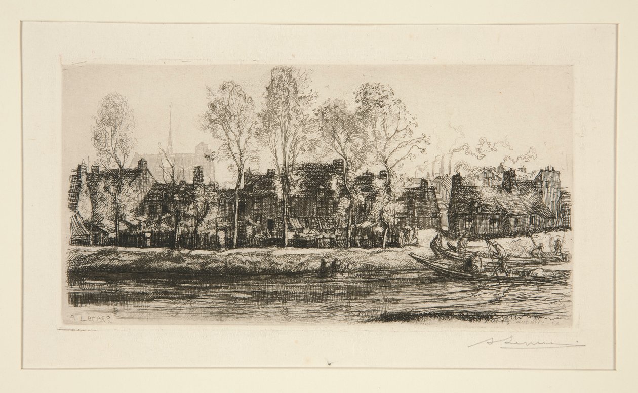 Rives de la Somme à Amiens - Auguste Lepere