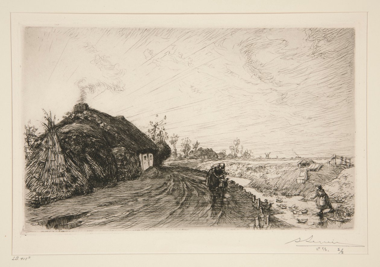 Chemin au marais vendéen (Saint-Jean-de-Monts) - Auguste Lepere