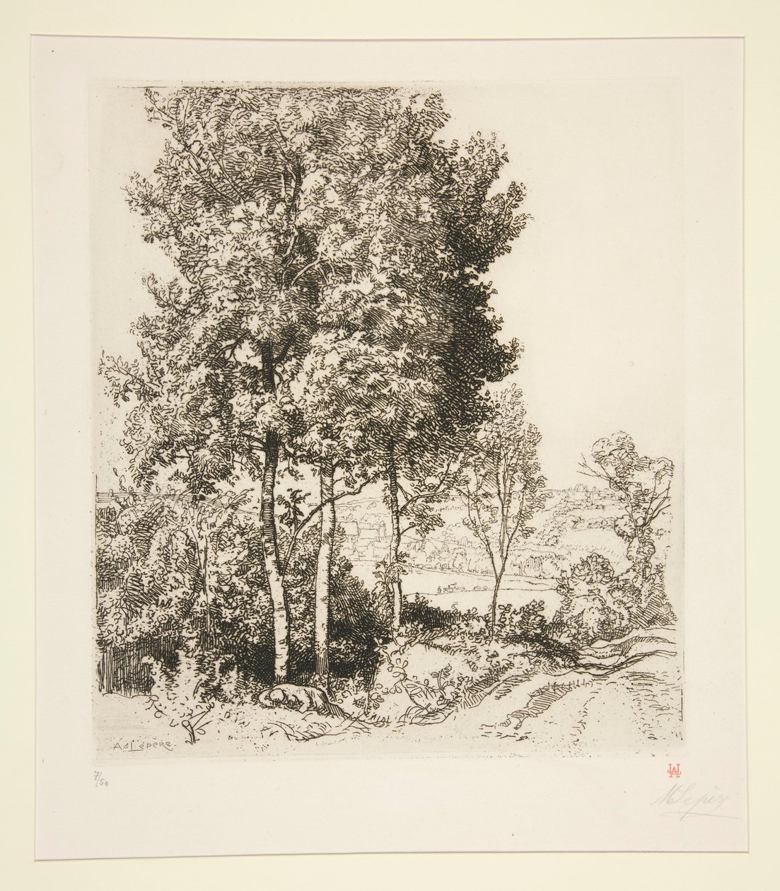 La vallée du Petit Morin près de Verdelot (Seine-et-Marne) - Auguste Lepere