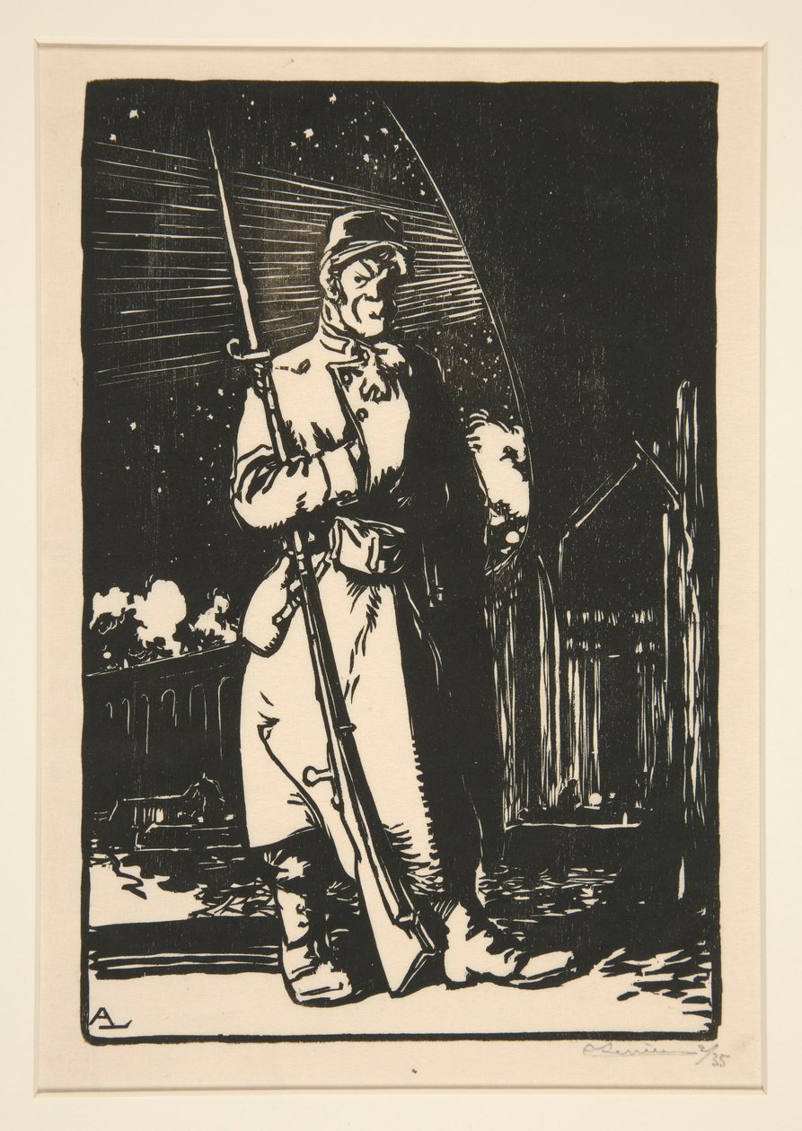 Le G. V. C. (Gardes des voies de communications), de La Guerre de 1914, première série, no. 9 - Auguste Lepere