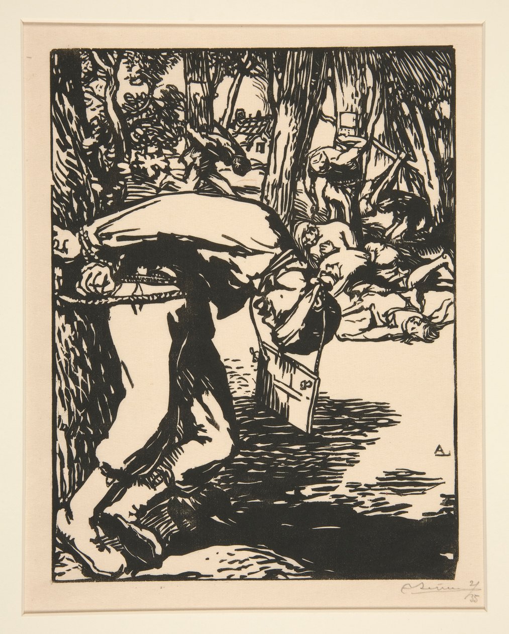 Les Francs-Tireurs, de La Guerre de 1914, première série, no. 11 - Auguste Lepere
