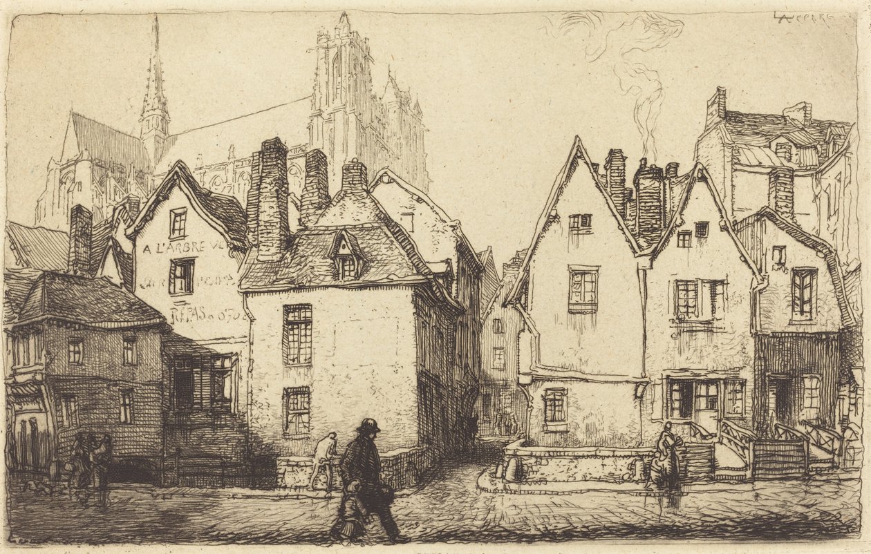 Vieilles maisons à Amiens, 1907 - Auguste Lepere