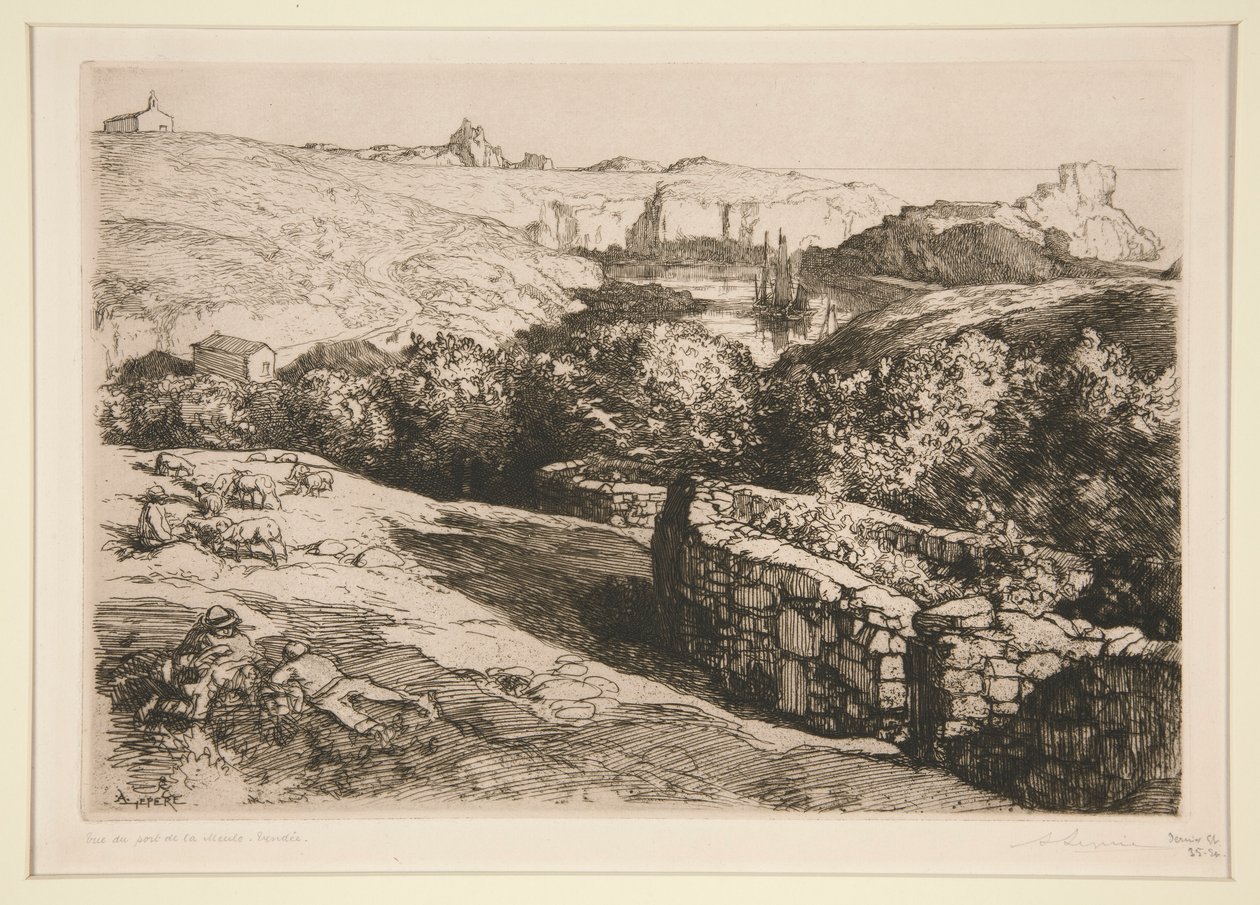 Vue du port de la Meule (Île d