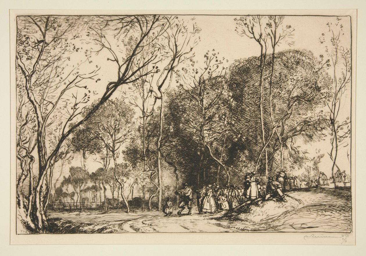 Été de la Saint-Martin, la noce qui passe - Auguste Lepere