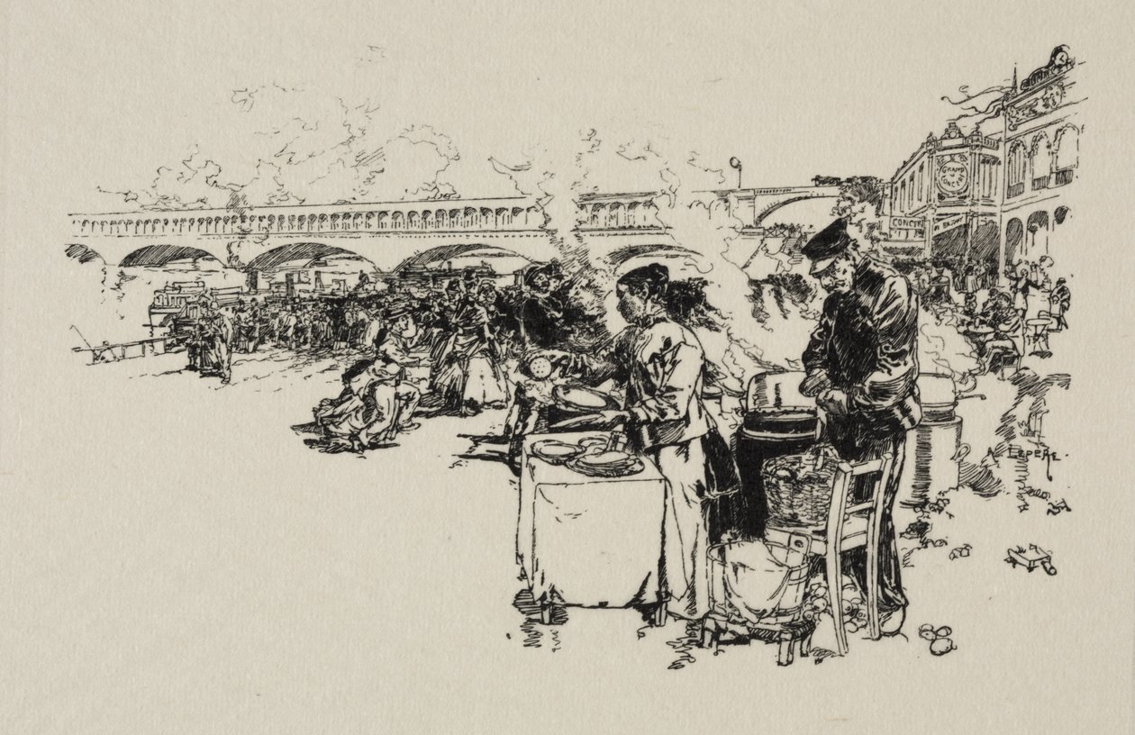 Debarcadère des bateaux-omnibus - Auguste Louis Lepère
