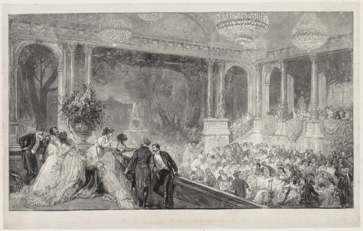 Fête aux Tuileries - Auguste Louis Lepère