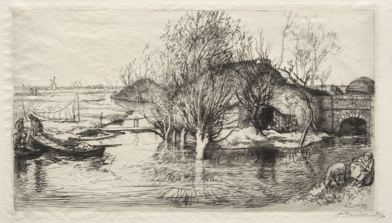 La Masure Inondée - Auguste Louis Lepère