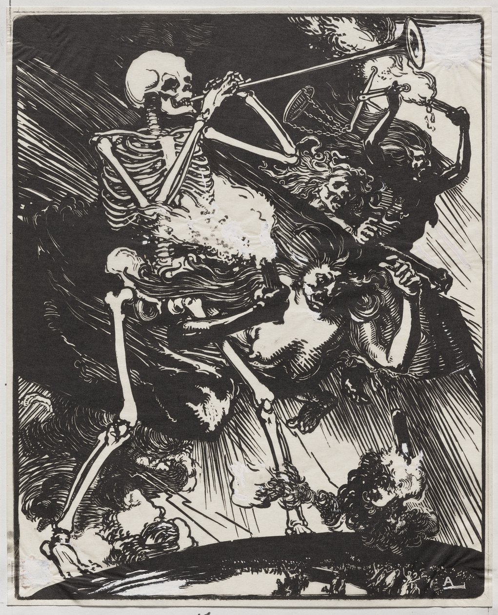 La Mort et les Passions fondant sur la Terre - Auguste Louis Lepère