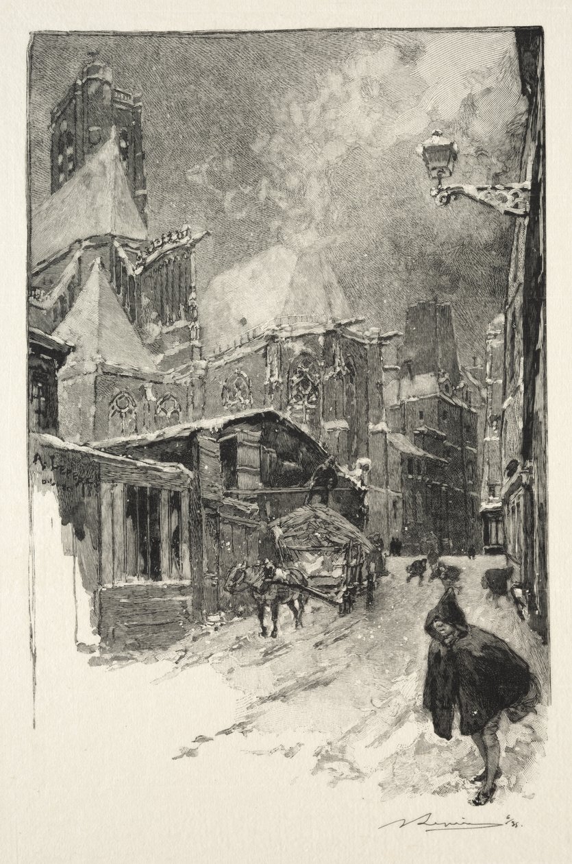 La Rue des Barres - Auguste Louis Lepère