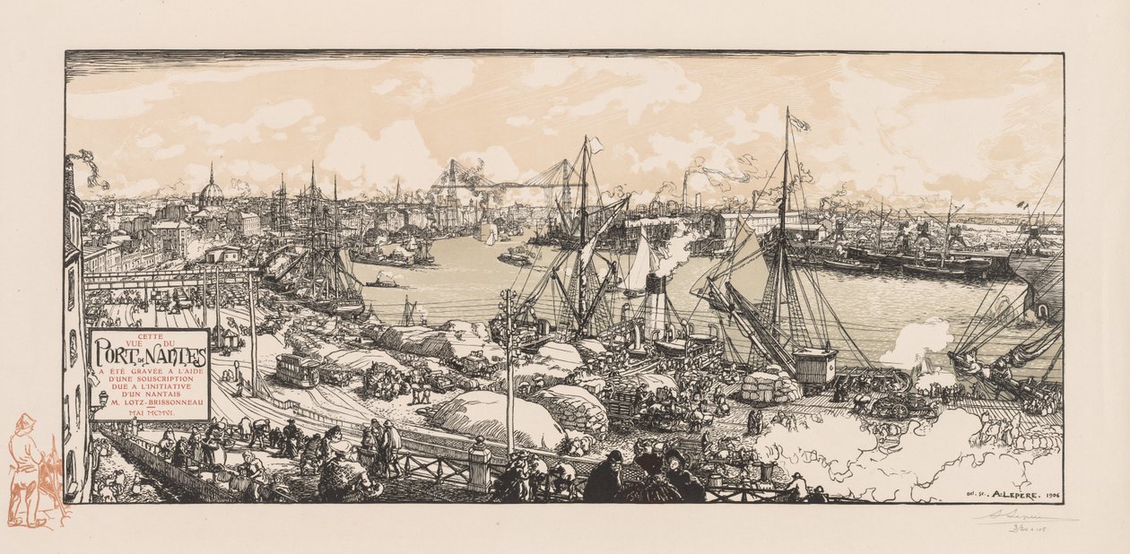 Le Port de Nantes - Auguste Louis Lepère
