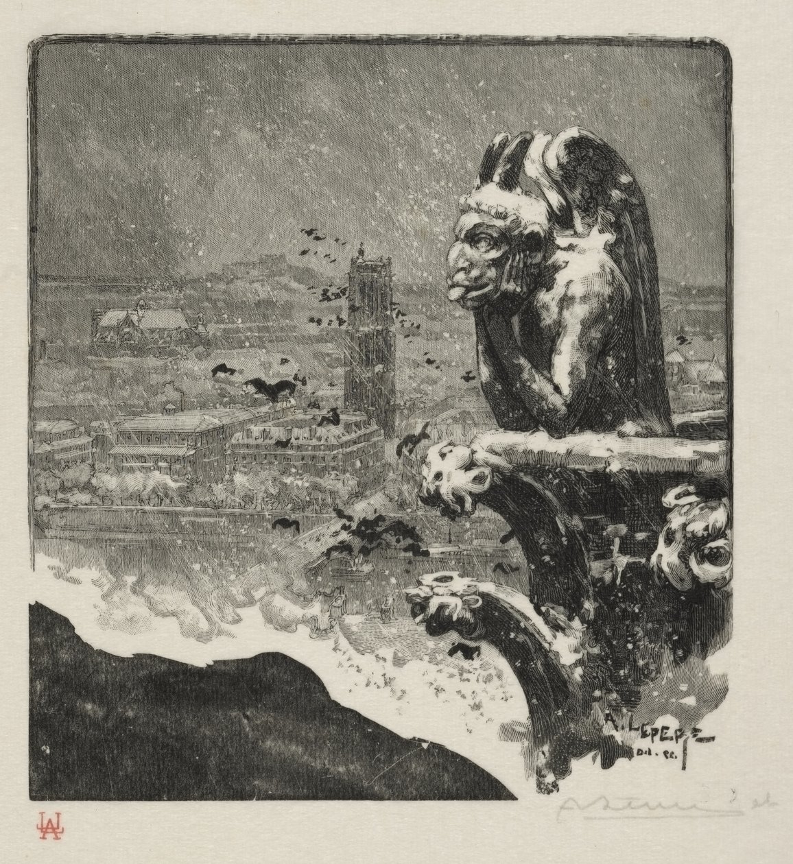 Le Stryge de Notre Dame - Auguste Louis Lepère