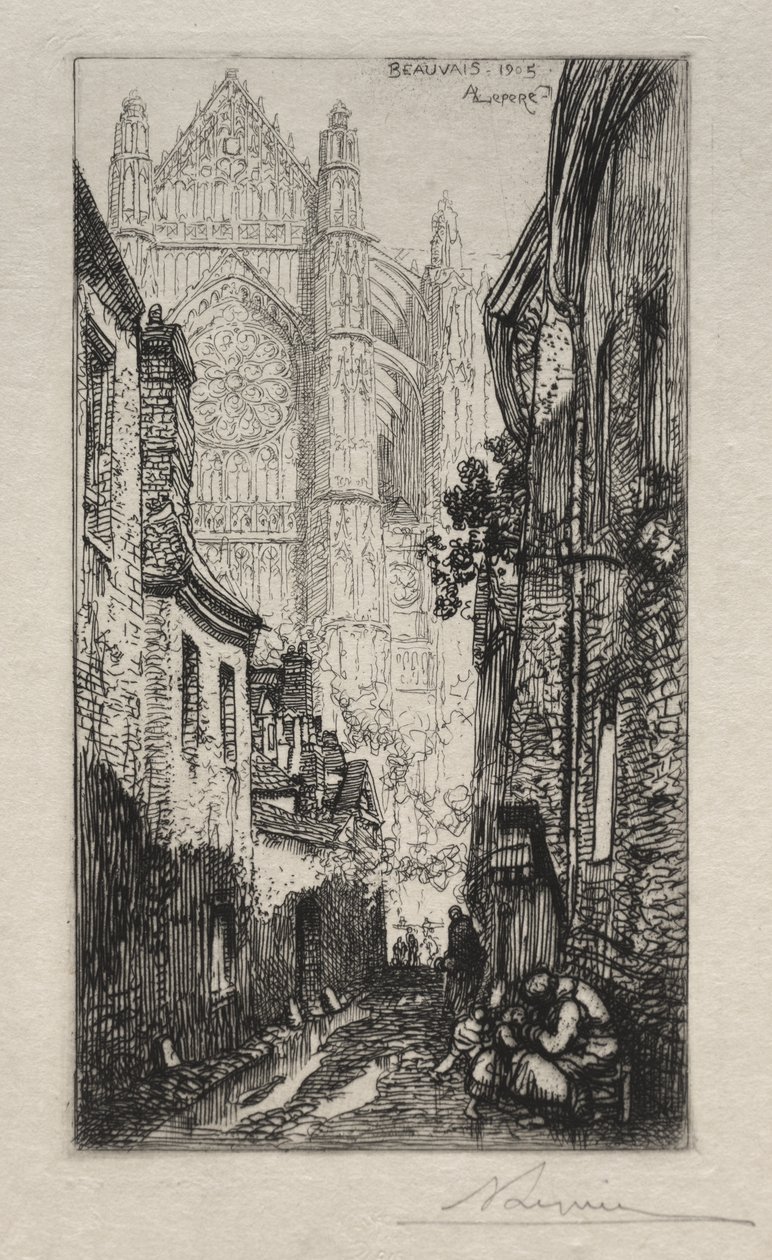 Une Ruelle, Beauvais - Auguste Louis Lepère