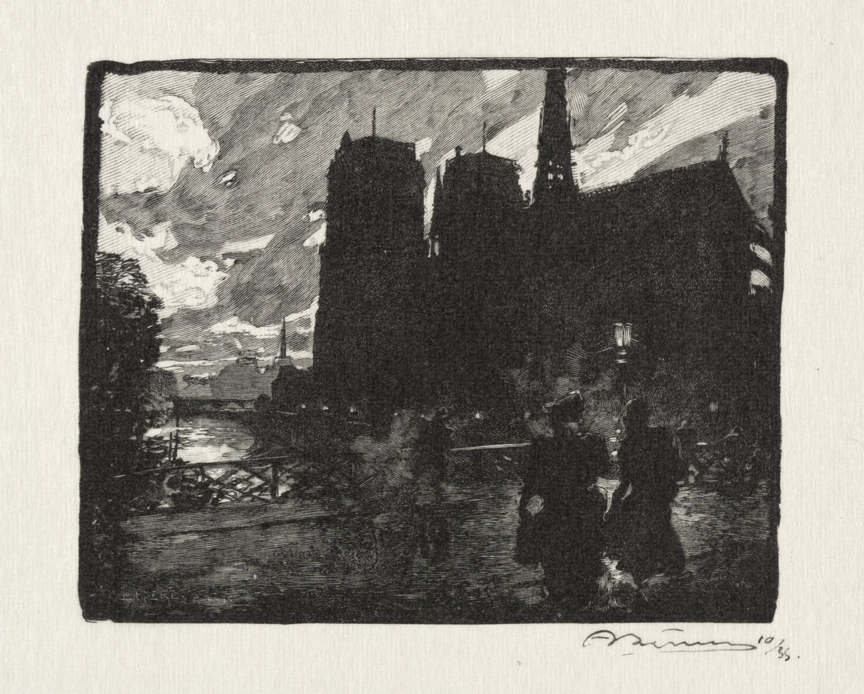 Notre Dame, le Soir - Auguste Louis Lepère