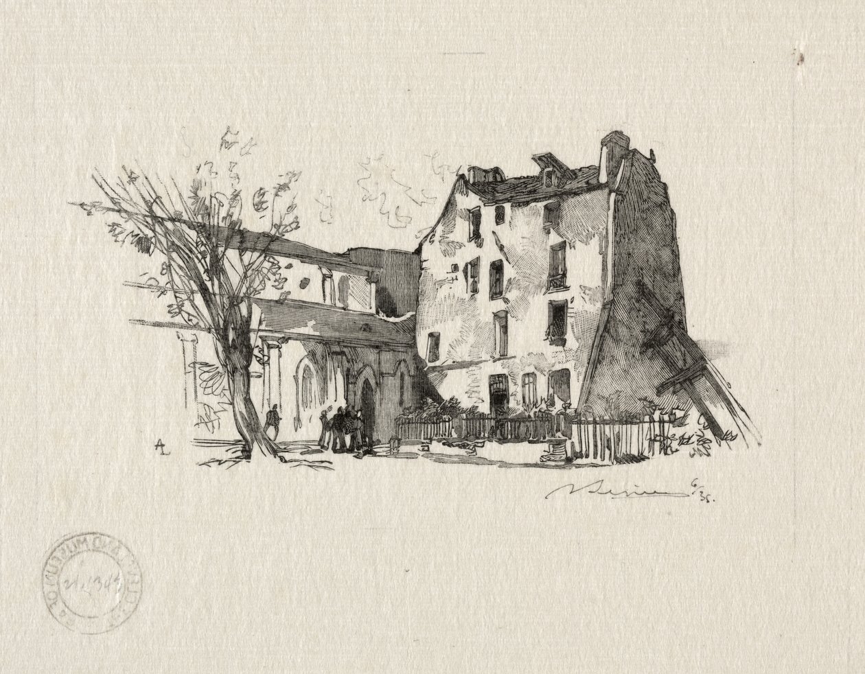St. Julien le Pauvre: Le Presbytère - Auguste Louis Lepère
