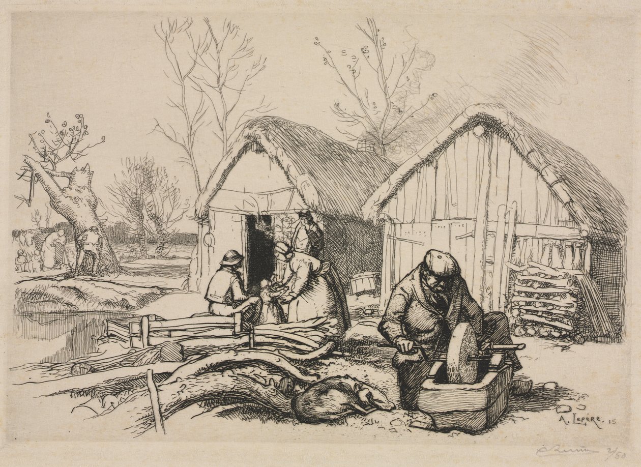 La maison du bûcheron (Vendée) - Auguste Louis Lepère