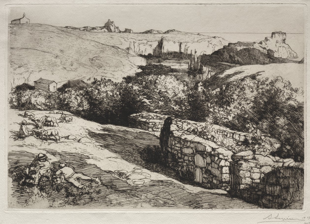 Vue du Port de la Meule - Auguste Louis Lepère